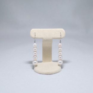 パール連ピアス（あこや本真珠）