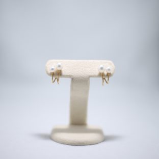 K１８イヤリング（あこや本真珠）