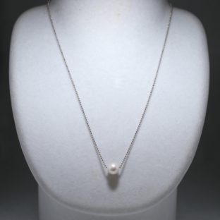 一粒パールネックレス（あこや本真珠）