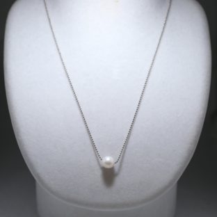 一粒パールネックレス（あこや本真珠）