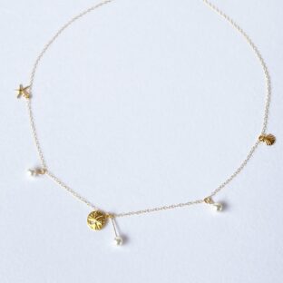 gf ゴールドフィルドパールネックレス（あこや本真珠）